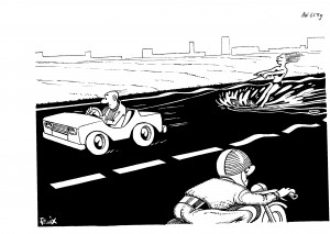 De weg op in de jaren zeventig en tachtig