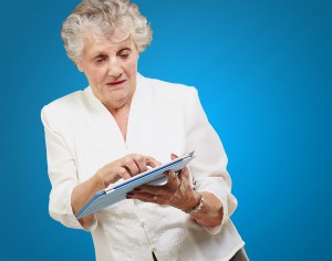 De oude dame en de iPad